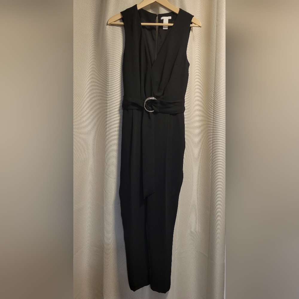 H&M Black Jumpsuit with open back